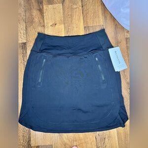 Athleta Small Fairway High Rise Golf Skort 18” Black NWT